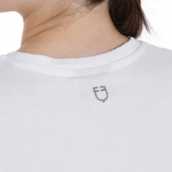 Outlet T-shirt ajusté avec logo à paillettes - Femme Tenue D'Équitation Femme·T-Shirts équitation Femme