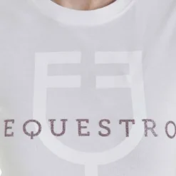 Outlet T-shirt ajusté avec logo à paillettes - Femme Tenue D'Équitation Femme·T-Shirts équitation Femme