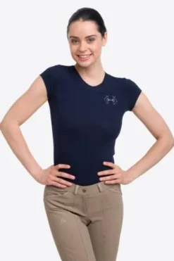 Best T-shirt d'équitation BIT - - Coton élastique Femme Tenue D'Équitation Femme·T-Shirts équitation Femme