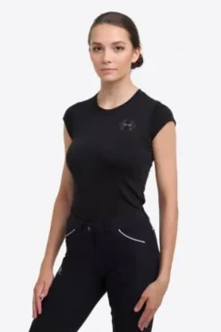 Best T-shirt d'équitation BIT - - Coton élastique Femme Tenue D'Équitation Femme·T-Shirts équitation Femme