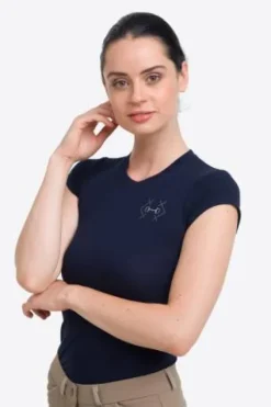 Best T-shirt d'équitation BIT - - Coton élastique Femme Tenue D'Équitation Femme·T-Shirts équitation Femme