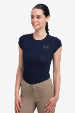 Best T-shirt d'équitation BIT - - Coton élastique Femme Tenue D'Équitation Femme·T-Shirts équitation Femme