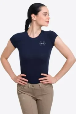 Best T-shirt d'équitation BIT - - Coton élastique Femme Tenue D'Équitation Femme·T-Shirts équitation Femme