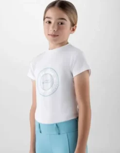 Hot T-shirt enfant avec strass - - tissu doux et respirant Enfant Tenue D'Équitation Enfant·T-Shirts équitation Enfant