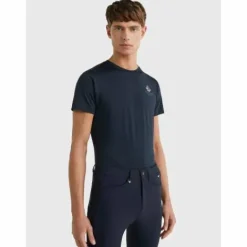 Hot T-shirt pour homme Crest Print 2023 - Homme Tenue D'Équitation Homme·T-Shirts équitation Homme