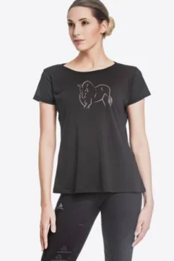 New T-Shirt équitation ROSE GOLD - - Technique et confort Femme Tenue D'Équitation Enfant·T-Shirts équitation Enfant|Tenue D'Équitation Femme·T-Shirts équitation Femme