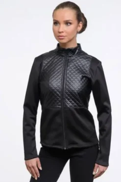 Best Veste d'équitation avec inserts imperméables - - Stretch Femme Tenue D'Équitation Femme·Parka, Blouson, Doudoune