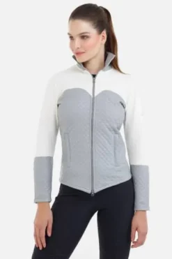 Best Veste d'équitation imperméable avec inserts en suède - Femme Tenue D'Équitation Femme·Parka, Blouson, Doudoune