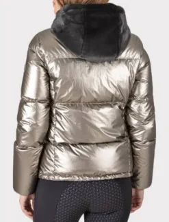 Outlet Veste en duvet champagne Femme Tenue D'Équitation Femme·Parka, Blouson, Doudoune