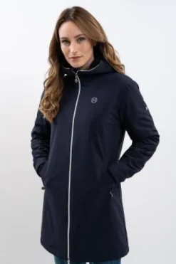 Best Veste longue Abby - - Déperlant et coupe-vent Femme Tenue D'Équitation Femme·Parka, Blouson, Doudoune