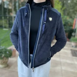 Outlet Veste polaire bi-matière enfant 12 ans Enfant Tenue D'Équitation Enfant·Parka, Blouson, Doudoune Enfant