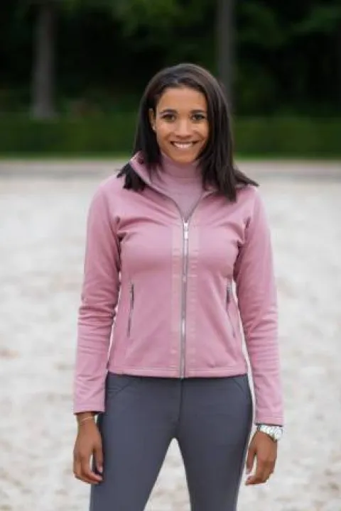 Discount Veste Polaire - Pink Crystal Femme Tenue D'Équitation Femme·Sweat Shirt, Polaire Et Pull Femme