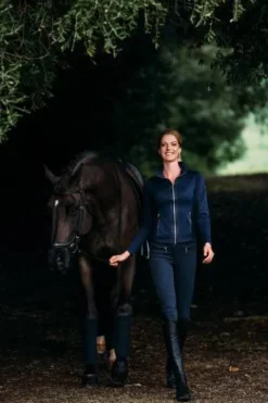 Online Veste Polaire Marine Navy Classic - Femme Tenue D'Équitation Femme·Sweat Shirt, Polaire Et Pull Femme