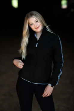 New Veste Reflective Luminous Black  - Femme Tenue D'Équitation Femme·Parka, Blouson, Doudoune