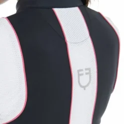 Sale Veste technique avec inserts perforés marine/fuchsia - Femme Tenue D'Équitation Femme·Parka, Blouson, Doudoune