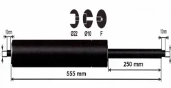 Best Vérin à gaz 800n - entraxe 600mm Pièces Détachées Van Et Camion