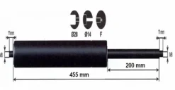 Clearance Vérin à gaz 1300n - entraxe 500mm Pièces Détachées Van Et Camion