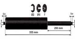 Sale Vérin à gaz 600n - entraxe 600mm Pièces Détachées Van Et Camion